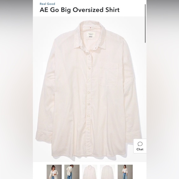 NWT American Eagle Button Up Shirt - Picture 6 of 9